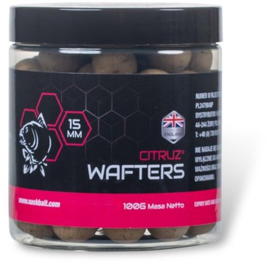 Nash Citruz Wafters 15mm 100gr van Merkloos