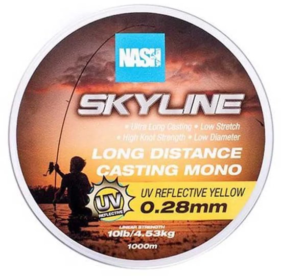 Nash Highline 1000 M Monofilament Transparant 0.300 mm