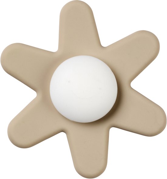 Nattou SILICONE Spinner - Bloem - 9 cm - Klei van Nattou