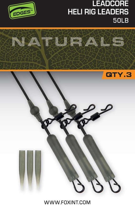 Naturals Leadcore Heli Rig Leaders Fox van N/A