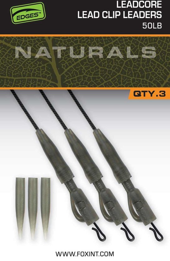 Naturals Leadcore Power Grip Lead Clip Leaders Fox van N/A