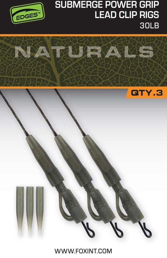 Naturals Submerge Power Grip Lead Clips 30LB Fox van N/A