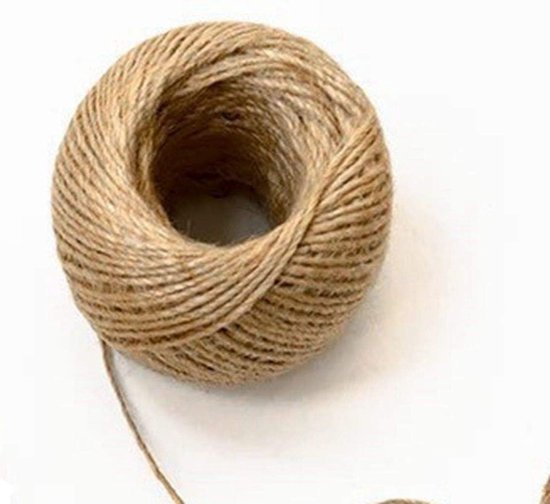 Natuurlijke Jute Draad Spoel - Duurzaam Jute Touw in Bruin, Verkrijgbaar in 1mm tot 4mm Dikte voor Creatieve Projecten