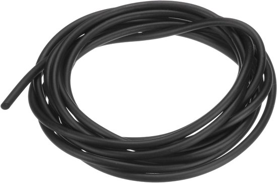 Natuurlijke latex rubberen slang, 0.07 inch [1.7mm] ID x 0.16 inch [4.5mm] OD, 3 meter lange elastische buis voor thuis, laboratorium en sportgebruik