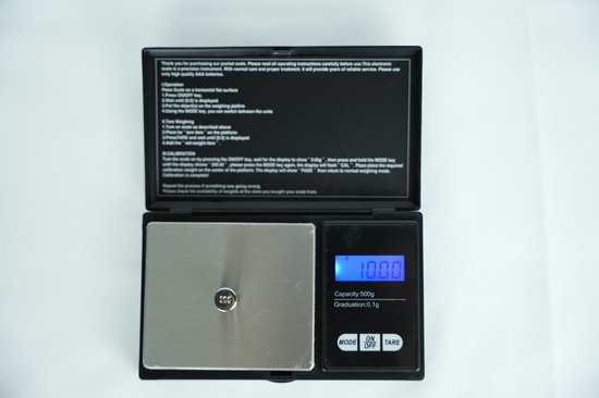 Nauwkeurige Keuken Weegschaal 0,01 tot 500 Gram - Precisie Digitale Mini Pocket Keukenweegschaal