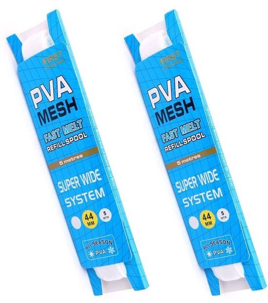 Navulverpakking 5 Meter - PVA-net - Nestapparaat - In Water Oplosbaar - Micro Mesh - Voor Aas Vissen 44 mm