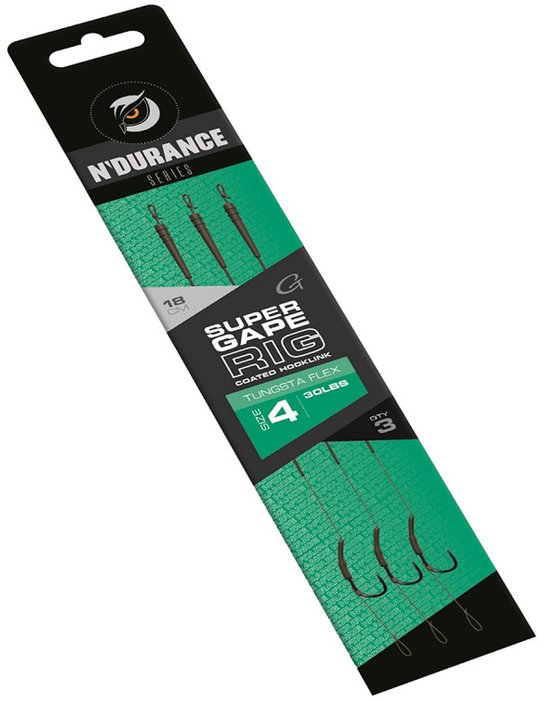 N'Durance Rig Super Gape Rig Pole Position - Onderlijn Karper - Karper Onderlijn Compleet - Karper Rigs - Karper Rig - Karperonderlijn