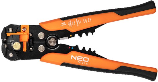 NEO Serie - Automatische Isolatiestriptang - 200mm - Ergonomische Handgreep - Cr12moV Staal van Merkloos