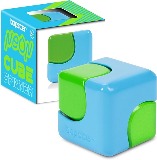 Neon Fidget Spinner - Blauw Neon - 2,9 x 2,9 x 2,9 cm - Metalen Speelgoed met Sensorische Stimulatie - Voor Kinderen en Volwassenen