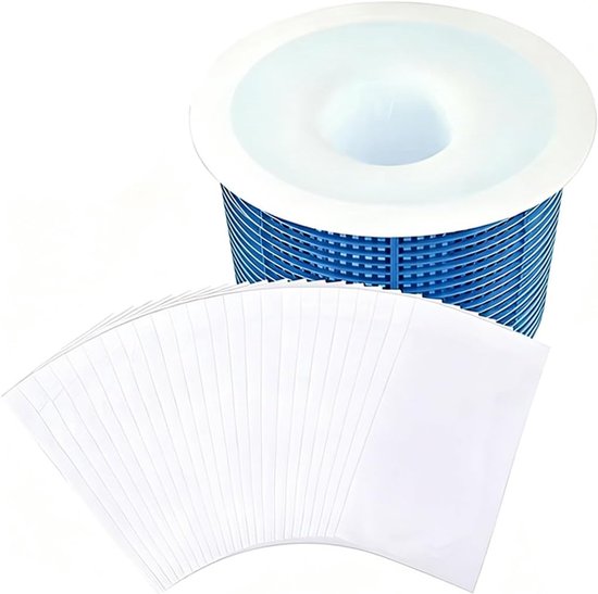 Netfilter voor zwembad, 10 stuks, filterskimmer zwembad, voorfilter, zwembadreiniger, skimmer zwembadskimmer sokken voor mand, skimmer zwembad