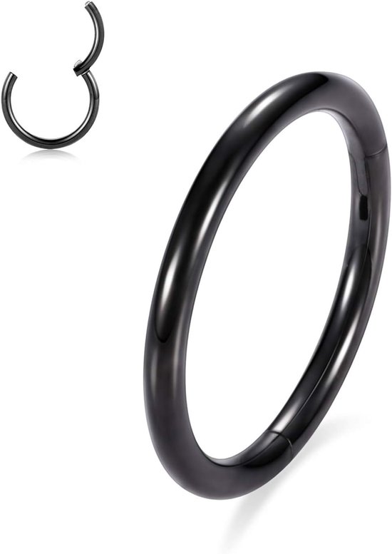 Neusring 20G 18G 16G 14G 12G 10G - G23 titanium - naadloos ontwerp - ideaal voor piercings - Vemera