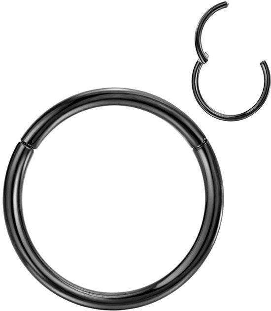 Neusringen 20G 18G 16G - Titanium - Zwart/Zilver/Goud/Roségoud - Perfecte lichaamspiercing - Vemera
