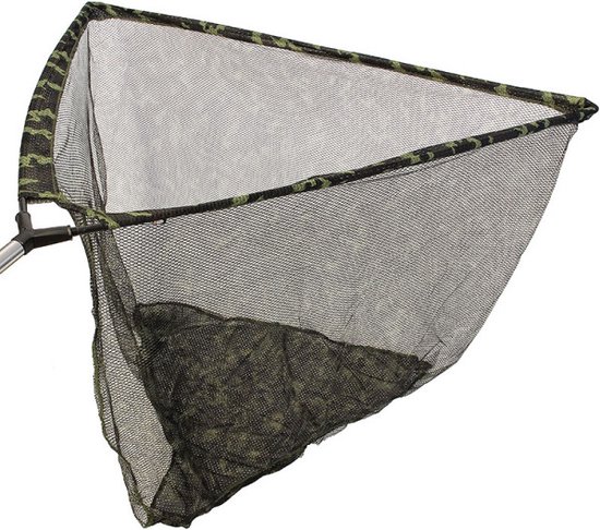 NGT 42 Camo Specimen Net met Metal 'V' Block en Stink Bag | Schepnet van Merkloos
