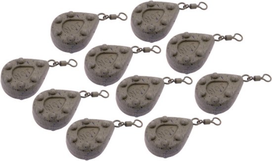 NGT Gecoat Camo Lood Flat Pear 85g (10 stuks) | Wartellood van NGT
