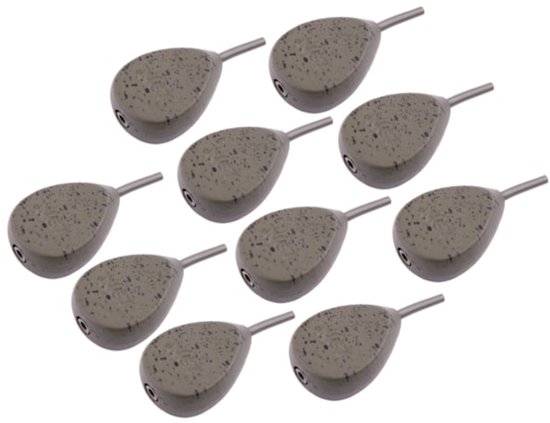 NGT Gecoat Camo Lood Inline Flat Pear 55g (10 stuks) | Inline lood van Merkloos