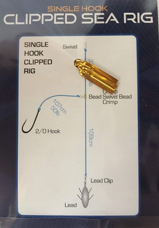 NGT Single Hook Clipped Sea Rig Haak: 2/0