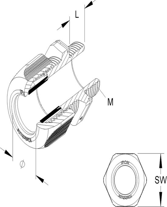 Niedax 1234M3201 1234/M32 WARTEL M32 IPON Z2097 per 10 van Niedax