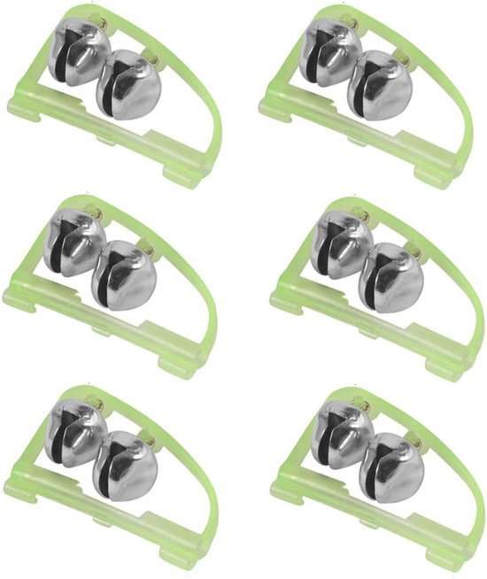 Night Fishing - 6 Pcs Bite Indicators - Fishing Bells - Alarm Bell - Outdoor Fishing Accessoires - Visgerei - Nachtvissen van Merkloos