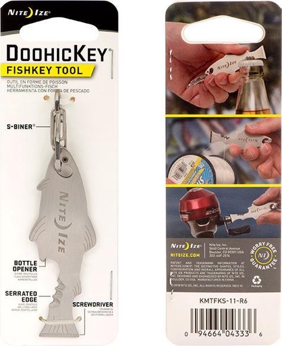 NITE IZE Doohickey FishKey Key Tool - stainless