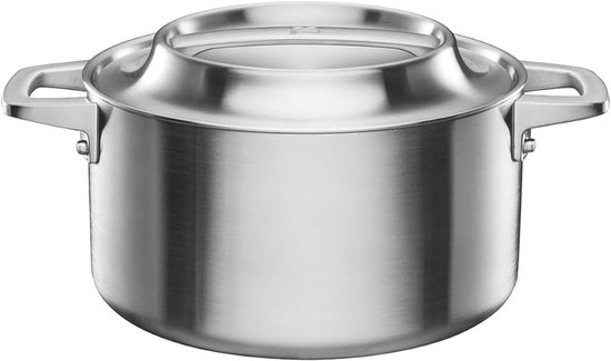 Norden Steel Kookpan, 5 l, geschikt voor alle kookplaten, Ongecoat | Roestvrij staal, 1067640