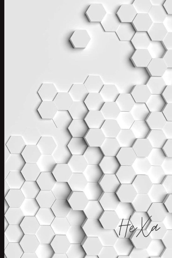 Notebook: Hexagonal Graph Paper Notebook, beautiful, chic, subtle white cover design perfect for organic chemistry, original doodling or project ... teenagers and adults, school use or personal