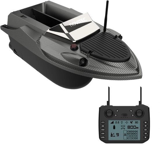 Novitec Submerge GPS Voerboot - Karpervissen - 800m bereik - 2 laadbakken - inclusief draagtas - 1 jaar garantie van Merkloos