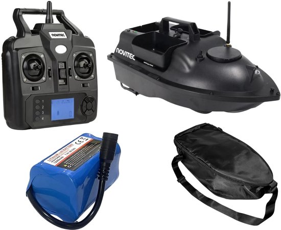 Novitec Titan GPS Voerboot - karpervissen - 3 laadbakken - 500m bereik