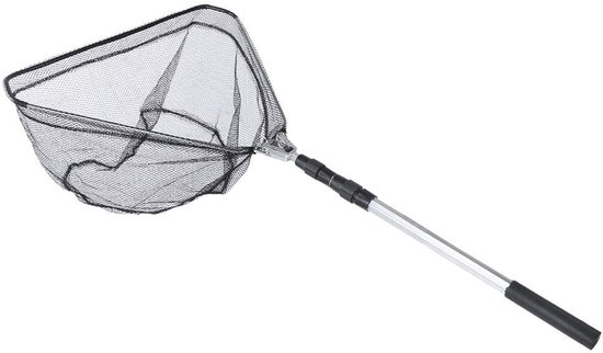 NTHProducts - Vouwbare Vislanding Net - Aluminium - Duurzaam - Telescopische Handgreep - Ideaal voor Zoet- en Zoutwater - Compact en Lichtgewicht