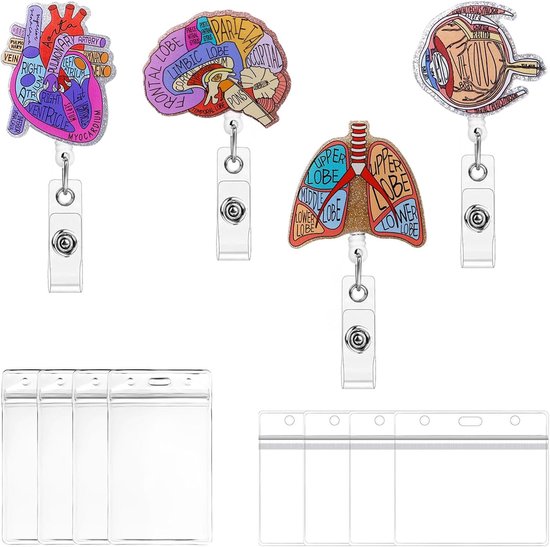 Nurse badge reels met 8 kaart houders - Perfect voor verpleegkundigen en zorgprofessionals
