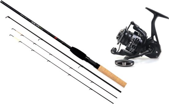 Nytro Set Solus Carp Feeder 11ft + Molen Solus 5000 + Draad + Method Set 40gr van Merkloos