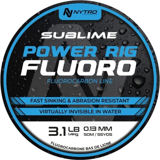 Nytro Sublime Power Rig Fluoro 50m - Maat : 0.13mm