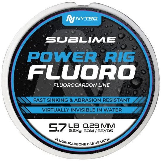 Nytro Sublime Power Rig Fluorocarbon | 50m 0.23mm van Merkloos