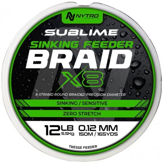 Nytro Sublime X8 Sinking Braid 300m - Maat : 0.12mm