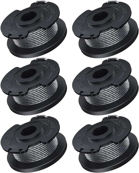 Ø 1,6 mm - 5 m lengte reservespoel compatibel met Bosch geschikt voor accu-grastrimmer EasyGrassCut, bevat 6 stuks F016800569 draadspoel