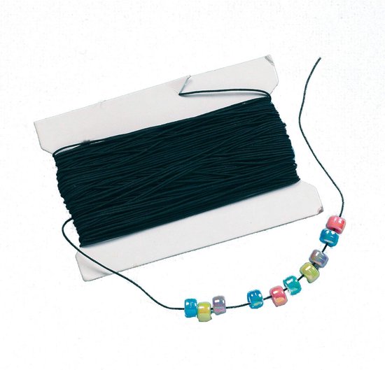 Oersterk Elastiek op Rol (30m) - Zwart - Knutselen, Sieraden Maken en Kinderactiviteiten