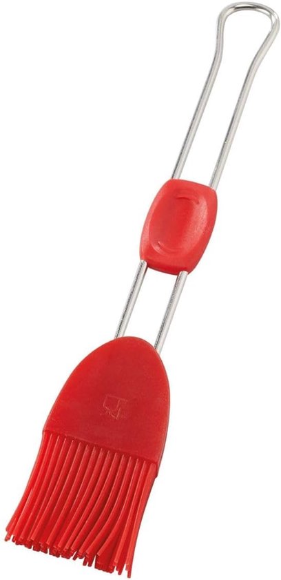 Oetker Flexxibel, siliconen bakborstel, keukenborstel met siliconen borstels, hoogwaardige braadpenseel van platina silicone - hittebestendig tot 230 graden (borstelbreedte: 3,7 cm), hoeveelheid: 1 stuk