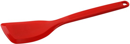 Oetker Siliconen spatel FLEXXIBLE Love, spatel gemaakt van hoogwaardig platinasiliconen, vaatwasmachinebestendig, veelzijdige spatel voor braad- en bakwaren, ophangbaar (kleur: rood), hoeveelheid: