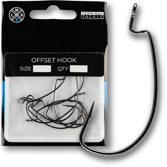 Offset Haken - Set van 4 tot 5/0 voor Finesse Vissen met Texas en Carolina Rig