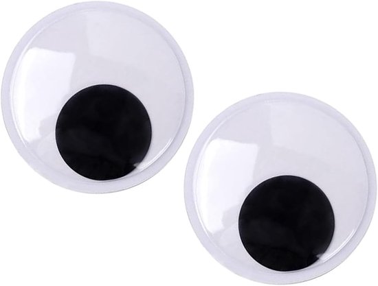 Ogen 15cm, 1 paar reusachtige wiebelogen voor DIY-projecten, kerstboom, feestdecoraties, koelkast, auto, klaslokaal projecten