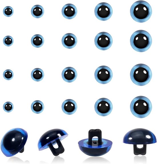 Ogen 9mm tot 15mm Plastic Naaien Knop Ogen voor Amigurumis Gehaakte Pluche Dieren Zachte Poppen Maken