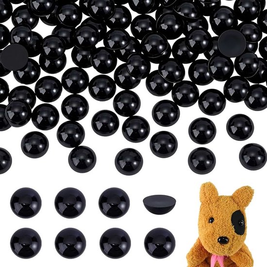Ogen Cabochons, 10mm Flatback Dieren Ogen Platte Rug Cabochon Craft Acryl Dome Knop Voor Knuffel Amigurumi Beer Teddy Puppet Kat Maken Scrapbooking Projecten