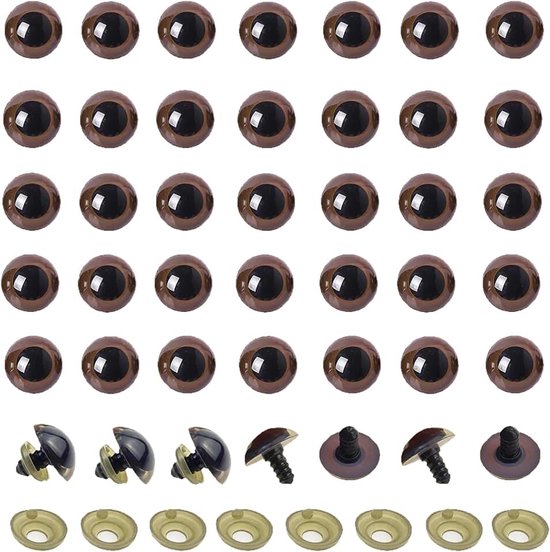 Ogen DIY Naaien Crafting Knoppen Craft Ogen voor Craft Supply Puppet Teddy Bear Pop Dier Gevulde Speelgoed (18mm)