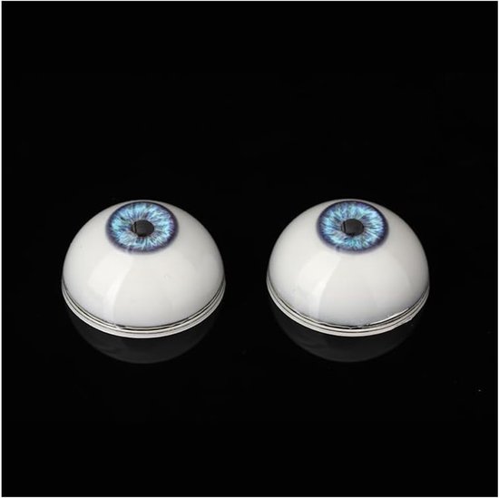 Ogen grote oogbollen menselijke ogen acryl oogbollen voor Halloween feest decoratie kunst sculpturen rekwisieten, poppen sieraden maken (blauw, 26mm)
