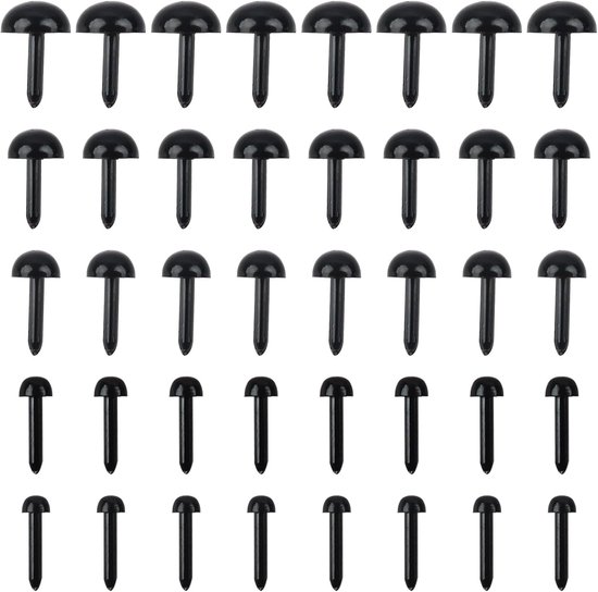 Ogen kits poppenogen zwart 3 mm 4 mm 5 mm 6 mm 8 mm knutselogen voor pop marionet