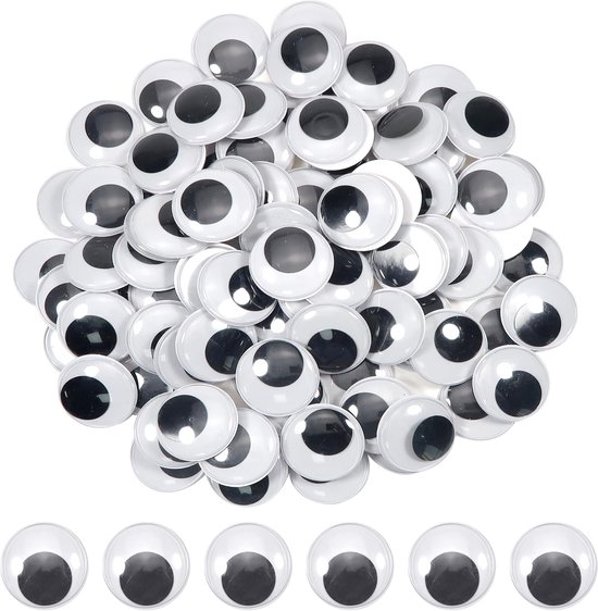 Ogen Rond Zwart Wit 40 mm Googly Eyes Kunststof Ogen voor Scrapbooking Kunsthandwerk Accessoires
