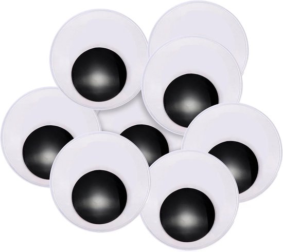 Ogen Rond Zwart Wit 70 mm Googly Eyes Kunststof Ogen voor Scrapbooking Kunsthandwerk Accessoires