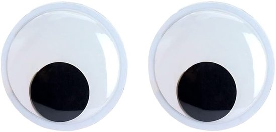 Ogen Sticker, Set van 2 Grote Ronde Ogen Sticker, Grote Ogen Mobiel, Creatieve Decoraties, voor Scrapbooking Ambachten Accessoires DIY Craft Poppen Decoraties (13cm)