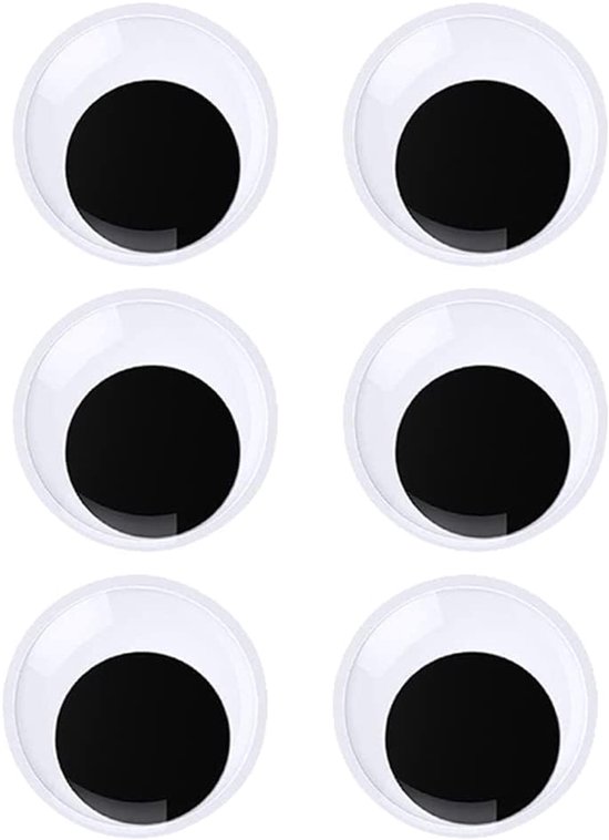 Ogen Sticker, Set van 2 Grote Ronde Ogen Sticker, Grote Ogen Mobiel, Creatieve Decoraties, voor Scrapbooking Ambachten Accessoires DIY Craft Poppen Decoraties (7cm)