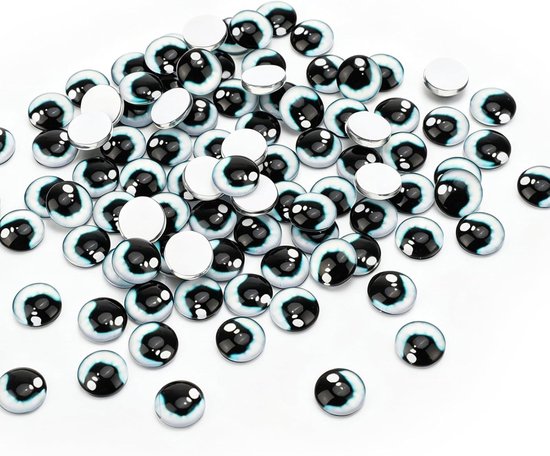 Ogen veiligheidsogen, 12 mm, realistische poppenogen met doos, valse ogen voor gehaakte dieren, poppen maken benodigdheden, doe-het-zelf knutselcadeau
