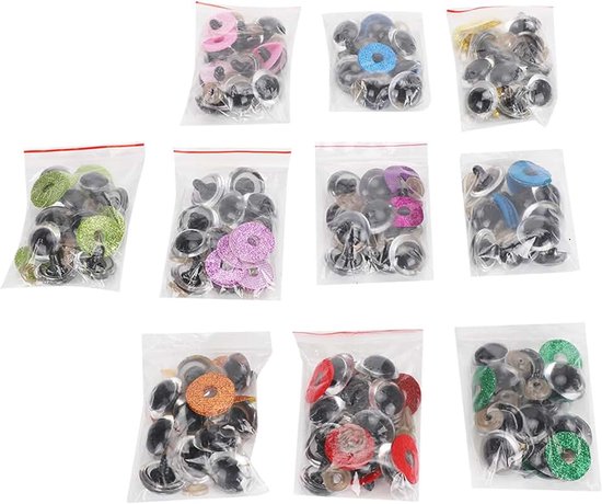 Ogen, Veiligheidsogen Knuffel Plastic Poppen DIY Kleurrijk voor Het Maken van Speelgoed en Handwerk (18MM)